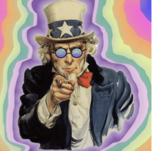 psychedelic Uncle Sam